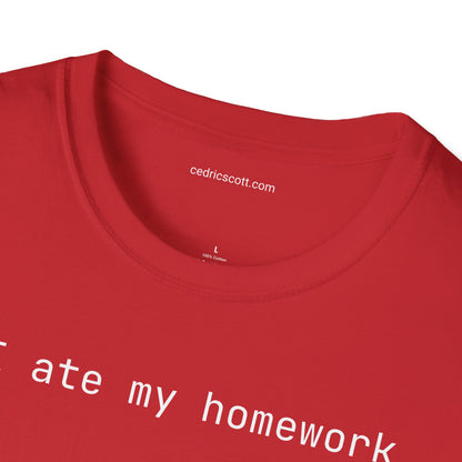 "AI Ate My Homework" Tee