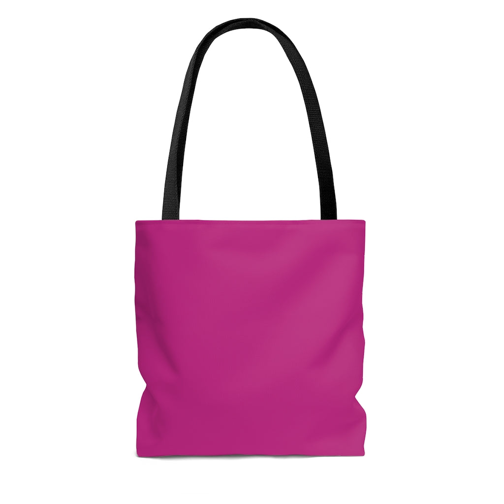 TEACH AND L(EARN) Tote Bag (Pink/White) - EDU HUSTLE