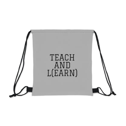 TEACH AND L(EARN) Drawstring Bag - EDU HUSTLE