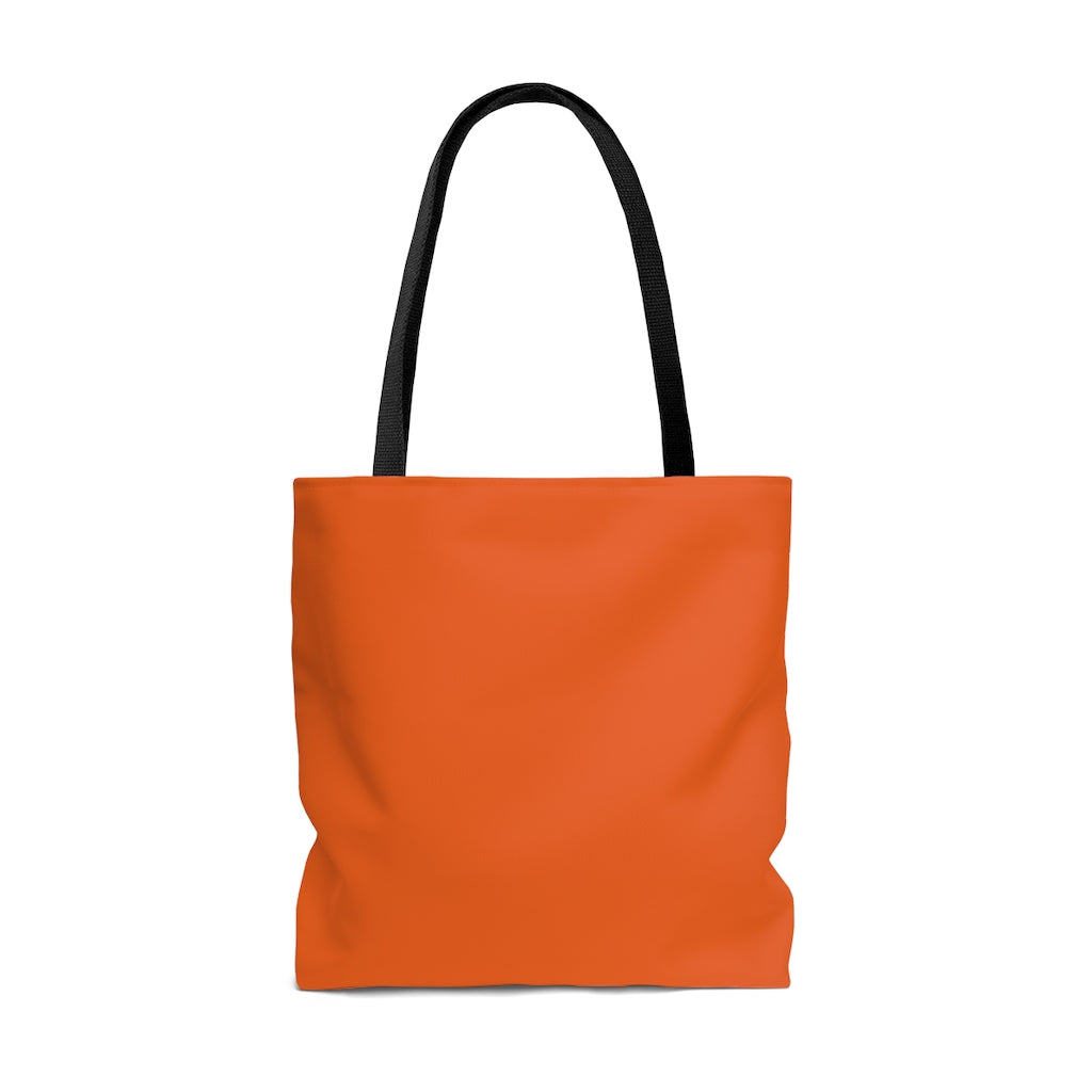 TEACH AND L(EARN) Tote Bag (Orange/Black) - EDU HUSTLE