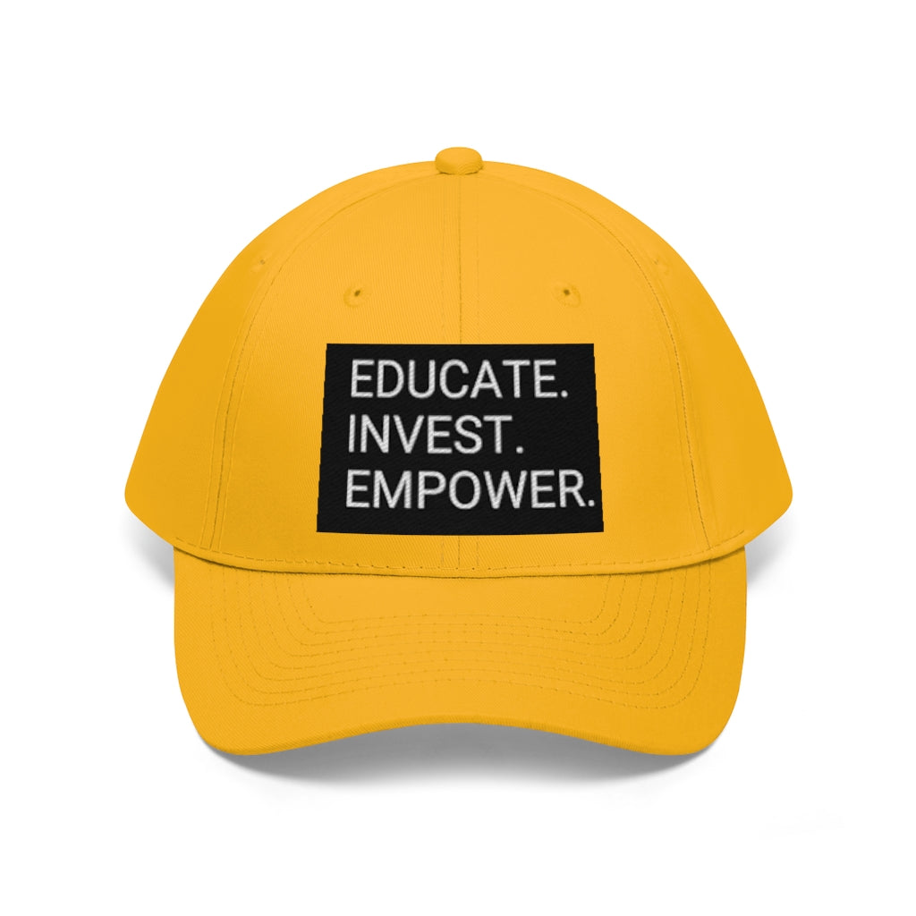EDUCATE.INVEST.EMPOWER. Cap - EDU HUSTLE